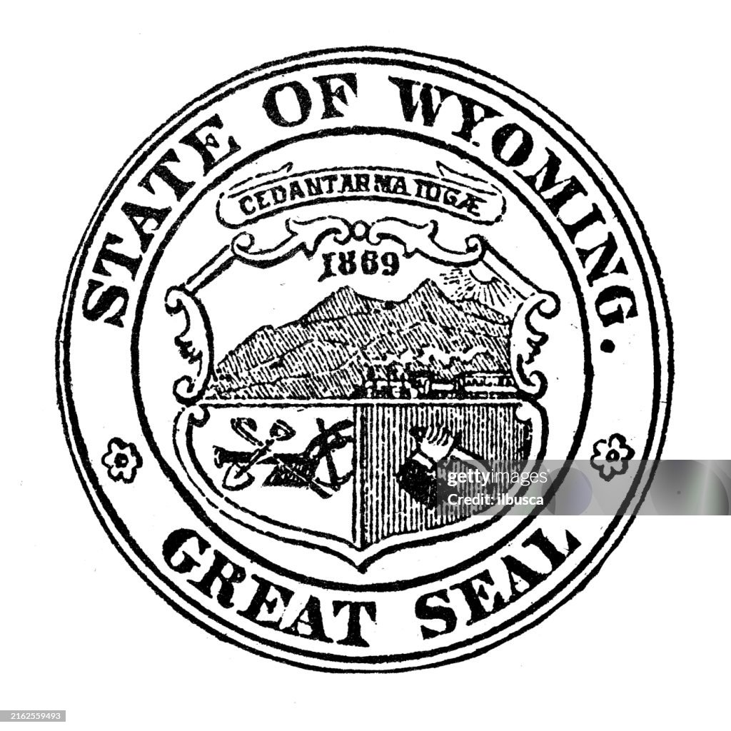 Seal of USA states: Wyoming