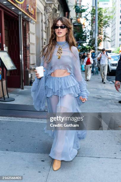Daisy Edgar-Jones is seen in Midtown on July 18, 2024 in New York City.