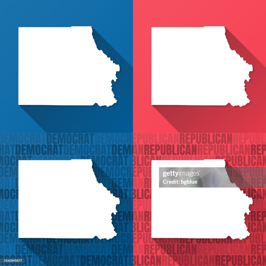 Eagle County, Colorado. Maps on blue and red backgrounds