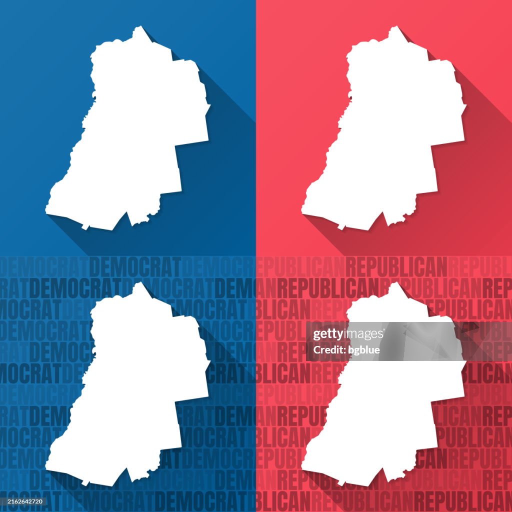 Grafton County, New Hampshire. Maps on blue and red backgrounds
