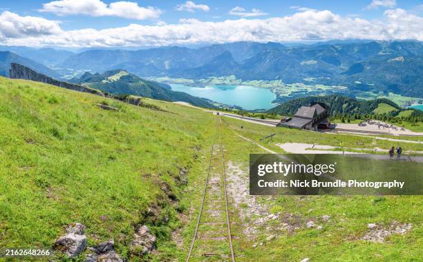 salzkammergut , austria. - attersee stock-fotos und bilder