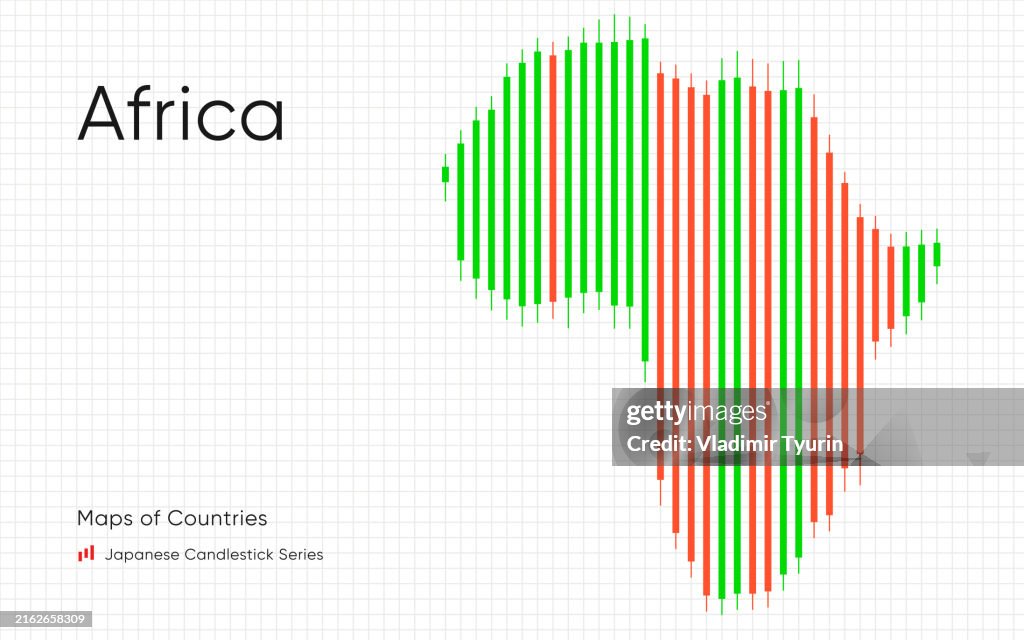 African Chart Africa Map Shown In A Chart With Bars And Lines High-Res Vector Graphic ...