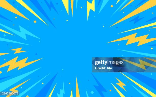 illustrations, cliparts, dessins animés et icônes de blast zap excitation explosion abstract background - éclair