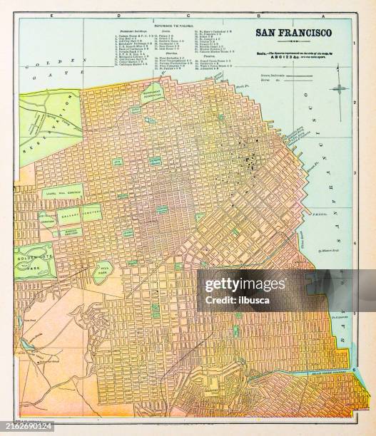 126 San Francisco Old Map Stock Photos High Res Pictures And Images Antique Map Of San Francisco 