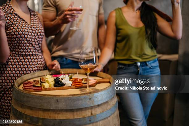 wine o clock - basement party stock pictures, royalty-free photos & images