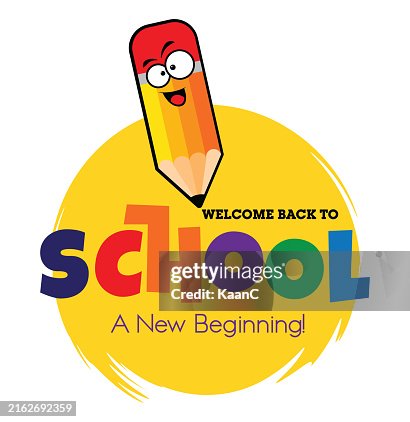 Welcome back to school banner, poster background. Color pencil on white background. Vector Stock illustration. Welcome back to school banner, poster background. Color pencil on white background. Vector Stock illustration.