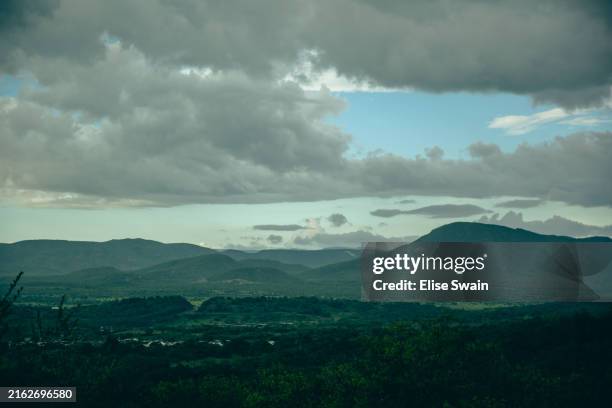 View from a scenic outlook above the former outdoor detention facility "Camp X-Ray " on June 28, 2023 at Guantanamo Bay, Cuba. At the prison within...
