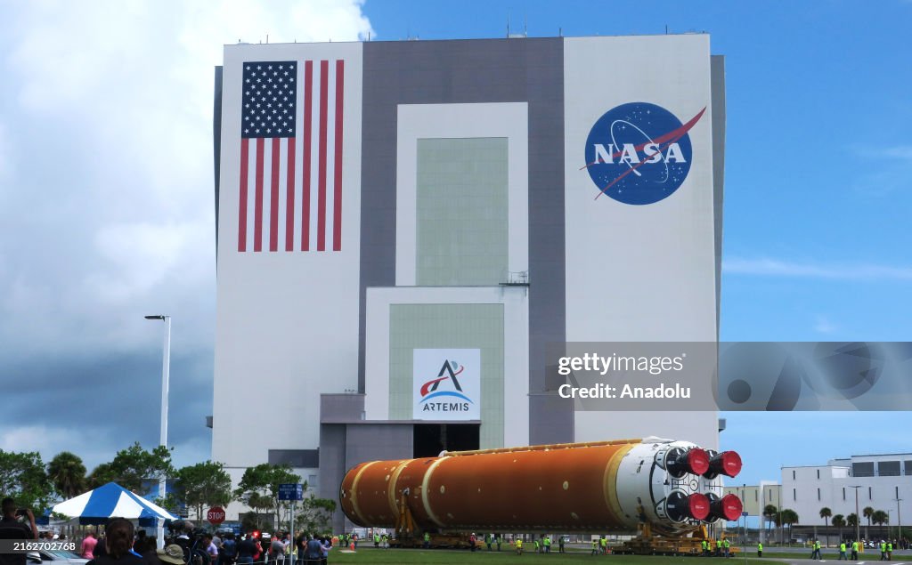 NASA Holds Media Event for Artemis II Rocket at the Kennedy Space Center