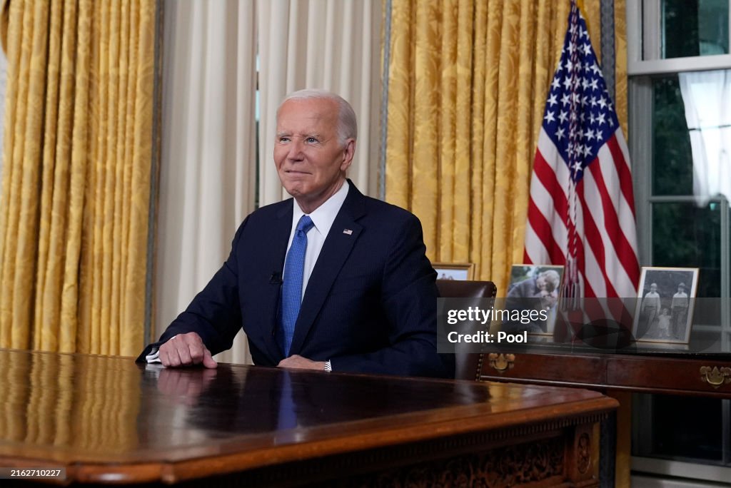 President Biden Delivers Address From The White House On Ending His Campaign