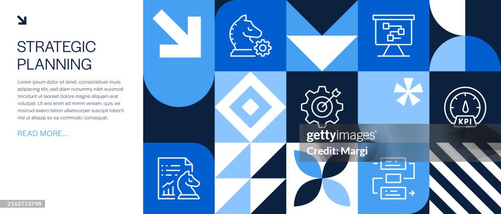 Programme Strategy Graphics Strategic Planning Geometric Infographic Design High-Res Vector Graphic ...