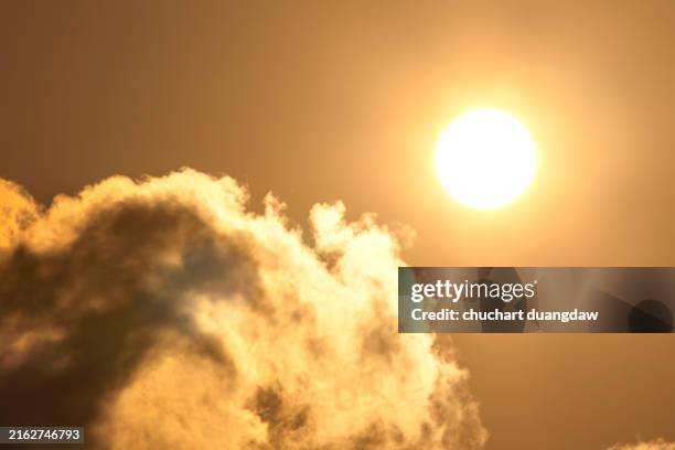 sun, solar storms global warming, global boiling, from the climate crisis and the catastrophic heatwave, climate change, the sun and burning heatwave hot sun - hyperthermia stock pictures, royalty-free photos & images