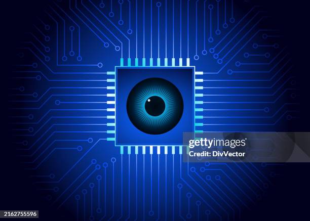 Technical Eye Vector Abstract Digital Eye Technical Background High-Res Vector Graphic ...