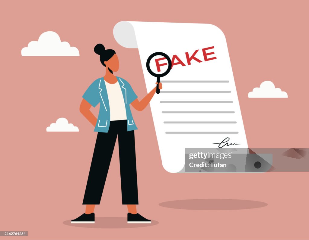 Fake Document Illustration Spotting Fraudulent Papers Detecting ...