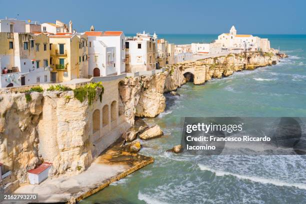 vieste, puglia, italy - adriatic sea stock pictures, royalty-free photos & images