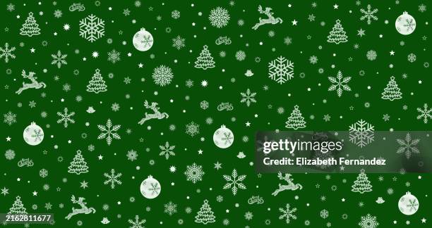 festive christmas pattern - christmas wrapping paper stock pictures, royalty-free photos & images