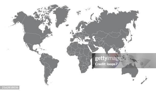 ilustraciones, imágenes clip art, dibujos animados e iconos de stock de world map - paises del mundo