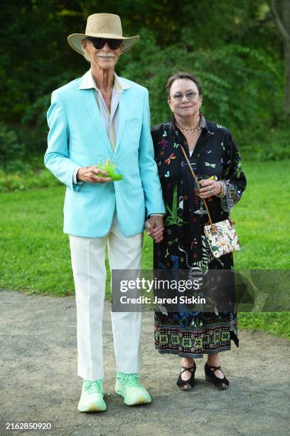 Brock Charley and Mary Jane attend as LongHouse Reserve Summer Benefit honors Kenny Scharf and Tony Bechara at LongHouse Reserve on July 20, 2024 in...