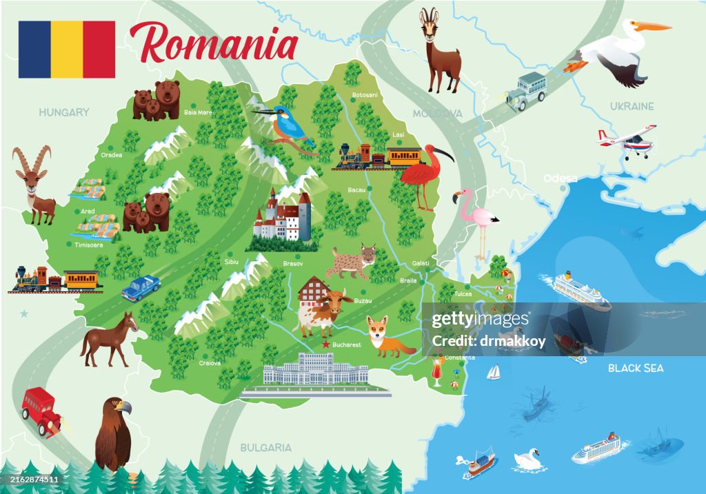 Map of Romania