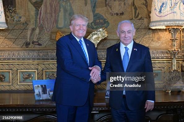 Former US President Trump meets with Israeli Prime Minister Netanyahu in Florida Former US President Trump meets with Israeli Prime Minister Netanyahu in Florida
