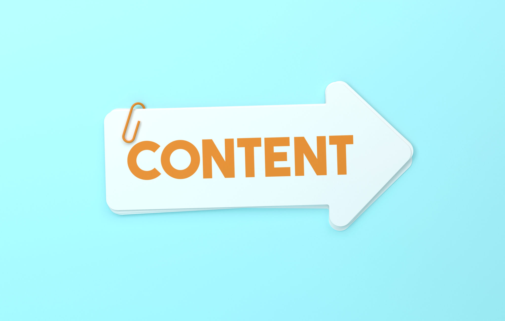 Content Written Arrow Shaped Sticky Notes On Blue Background Content Written Arrow Shaped Sticky Notes On Blue Background