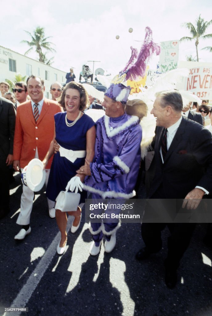 Nelson Rockefeller Michael Rockefeller New York Governor Nelson Rockefeller and his wife Happy Rockefeller ...