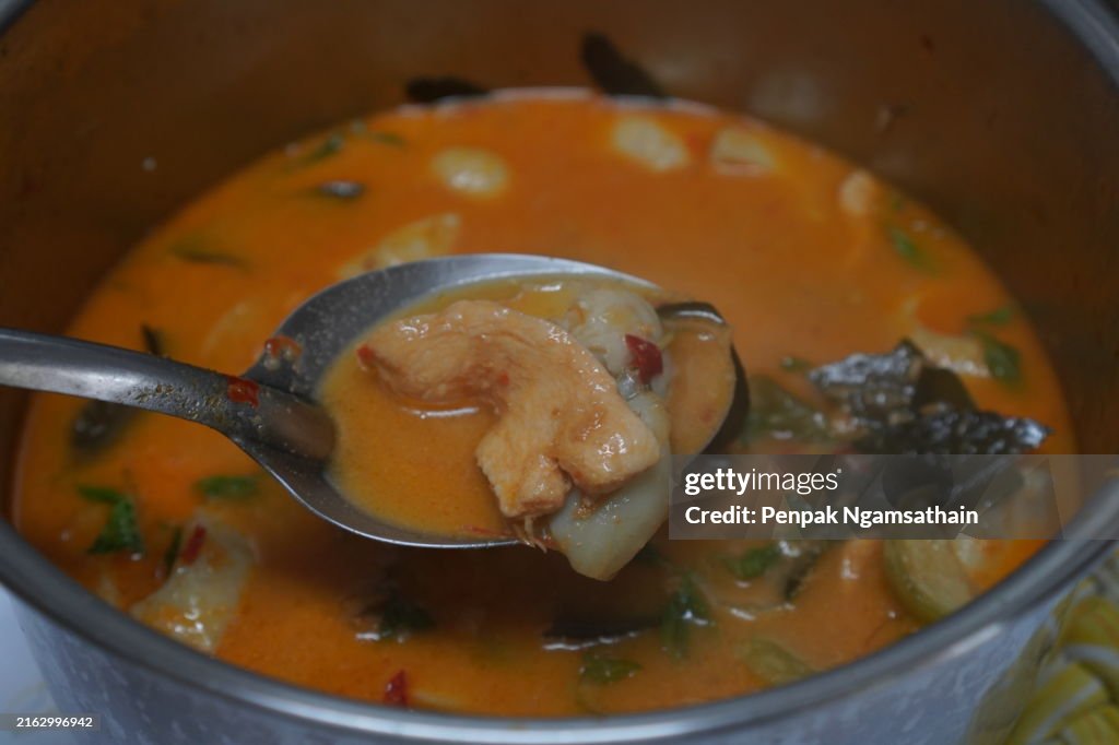 Red Curry with Chicken and eggplants