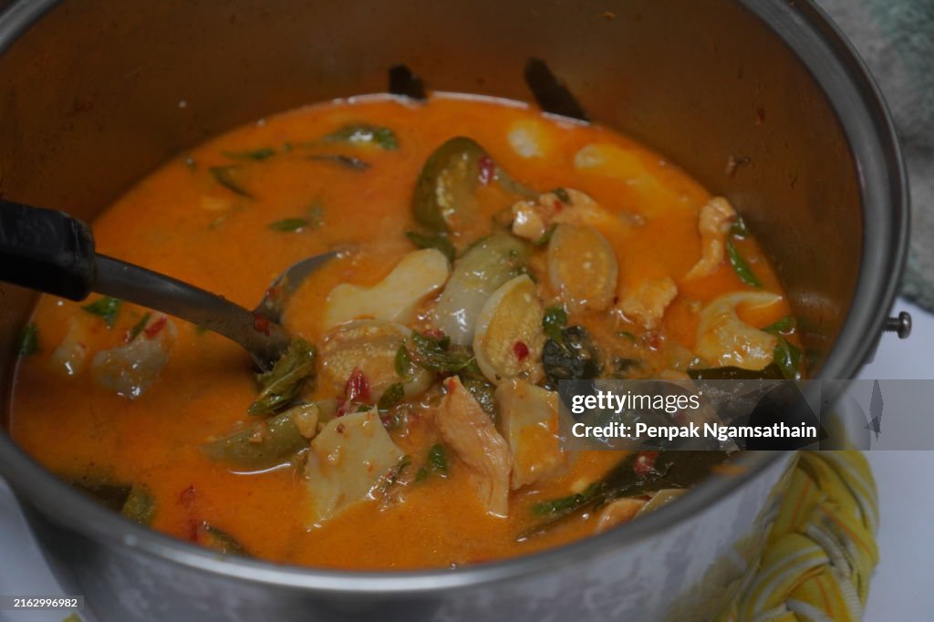 Red Curry with Chicken and eggplants