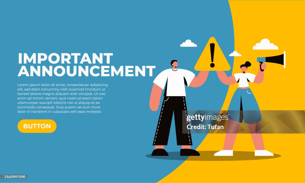 Update Urgent Posts Important Announcement Web Slider Background Urgent Message Critical ...