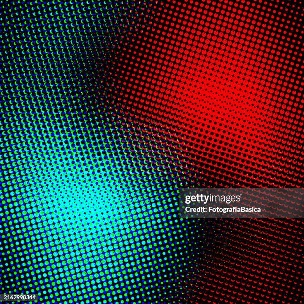 illustrations, cliparts, dessins animés et icônes de motif de demi-teintes cyan et rouge - bicolore