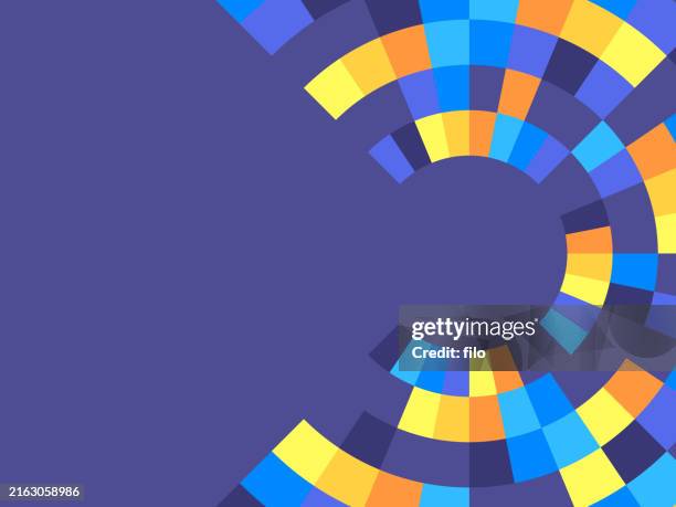 ilustrações de stock, clip art, desenhos animados e ícones de modern circle rays abstract background pattern - atirar ao cesto