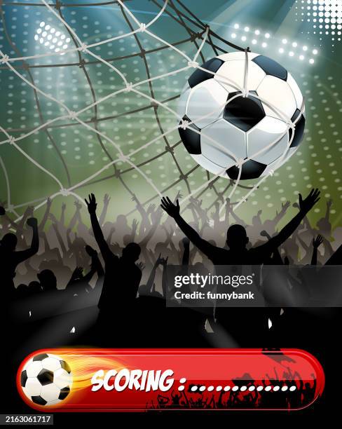 final scoring - stadium background stock illustrations