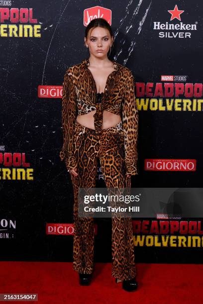 Dafne Keen attends the world premiere of "Deadpool & Wolverine" at Lincoln Center on July 22, 2024 in New York City.