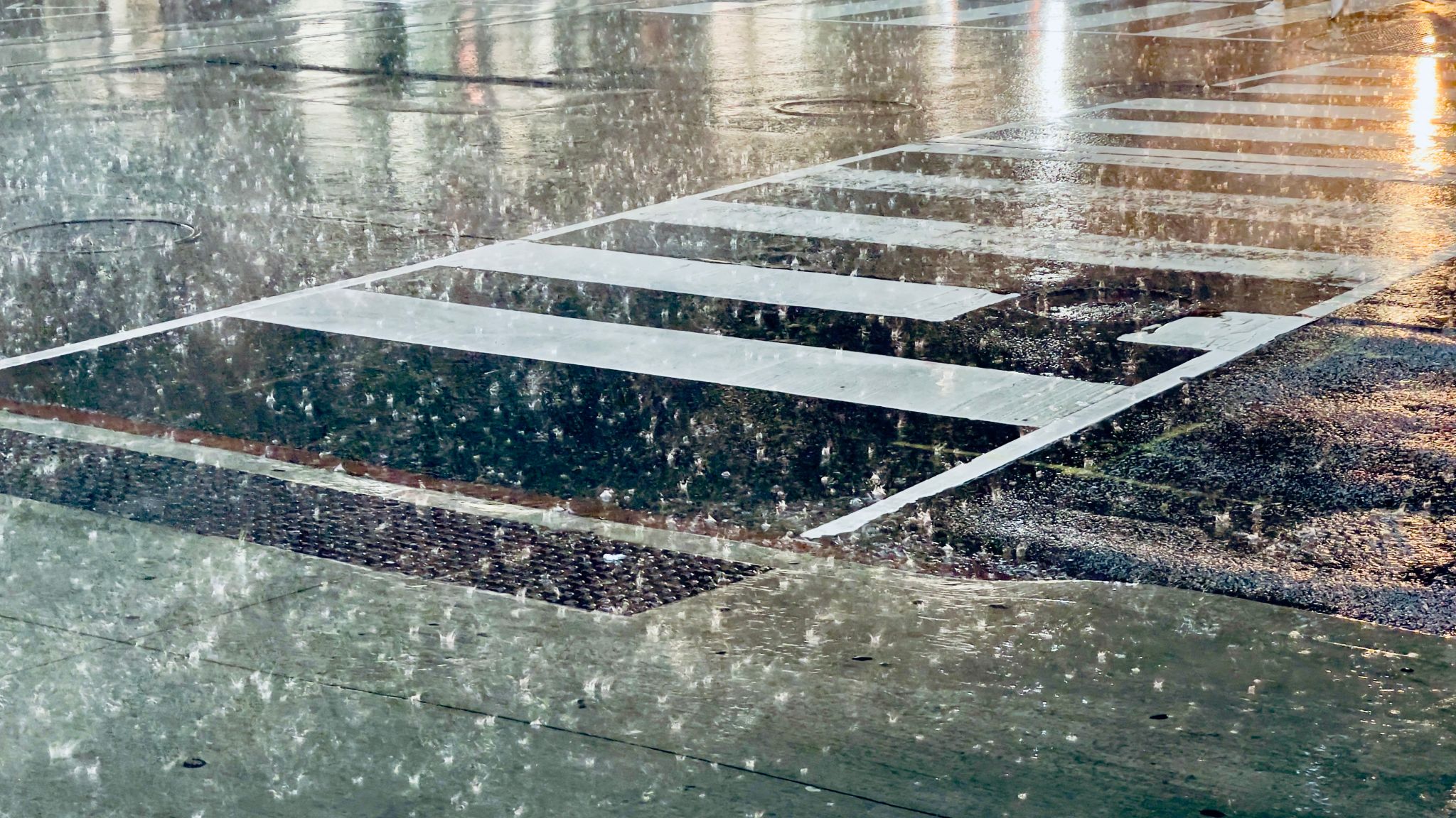 rainy cityscape