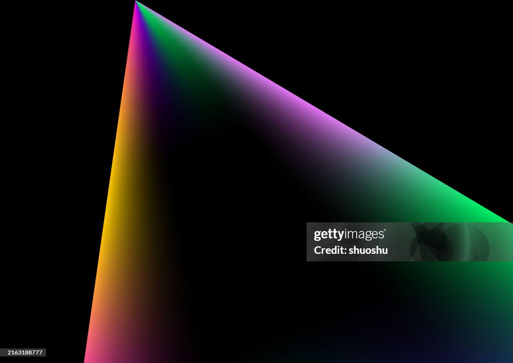 Abstract Triangle Gradient Prism Light Effect Digital Background High ...