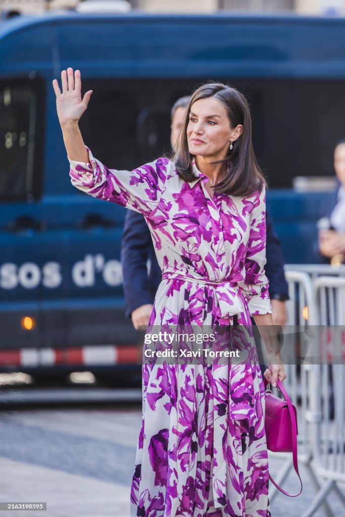 The Queen Letizia Of Spain Presides Over the Annual Meeting of Directors Of The Cervantes Institute