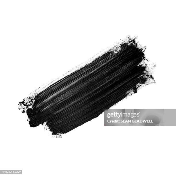 black brush stroke - acrylic painting stock pictures, royalty-free photos & images