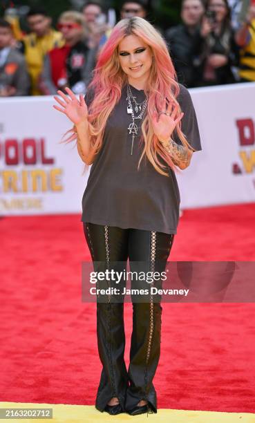 Avril Lavigne attends the Deadpool & Wolverine Premiere at the David H. Koch Theater on July 22, 2024 in New York City.