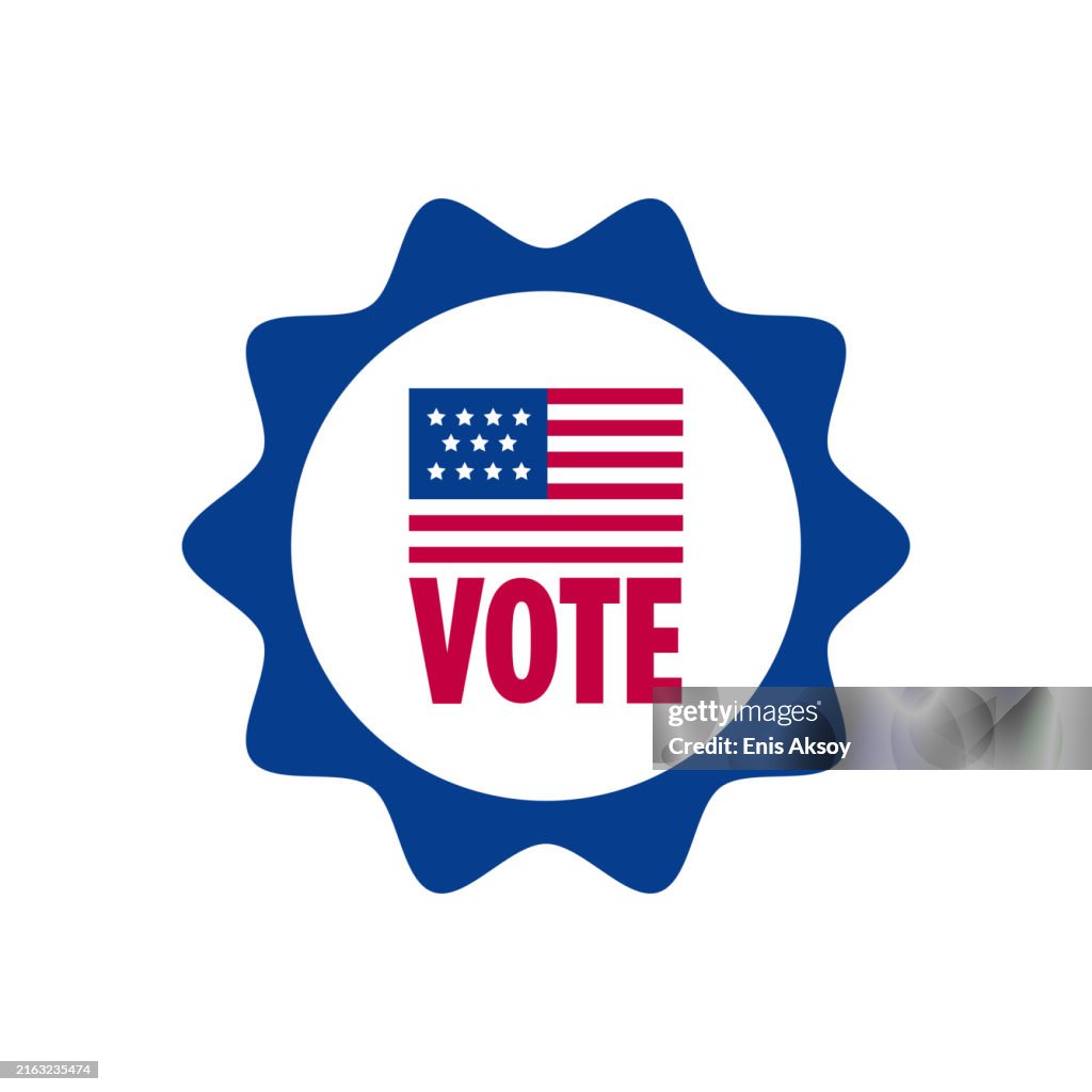 American Vote Sticker High-Res Vector Graphic - Getty Images
