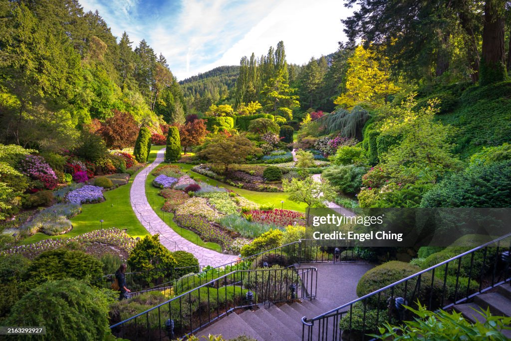 Sunken garden at Butchart Gardens