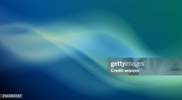 türkisgrün, verschwommener, gewellter hintergrund - oszilloskop wellenmuster stock-grafiken, -clipart, -cartoons und -symbole