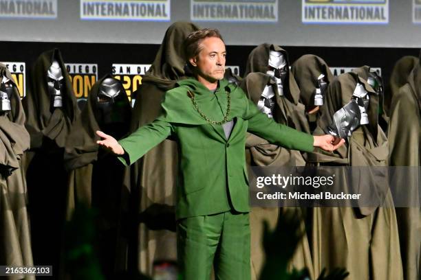 Robert Downey Jr. At the "Marvel Studios" Panel at the 2024 San Diego International Comic-Con on July 27, 2024 in San Diego, California.