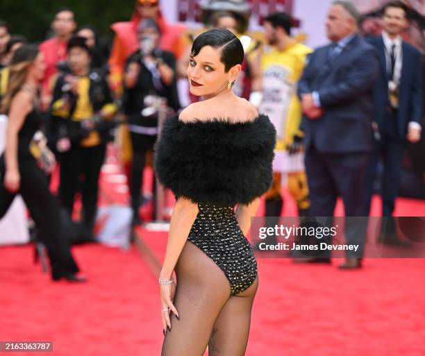 Emma Corrin attends the Deadpool & Wolverine Premiere at the David H. Koch Theater on July 22, 2024 in New York City.