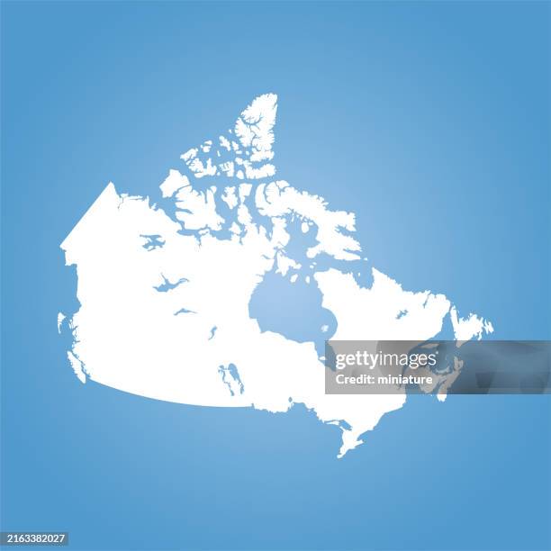 Subtle Canadian Map 86 Map Of Canada Clear Background High Res Illustrations - Getty Images