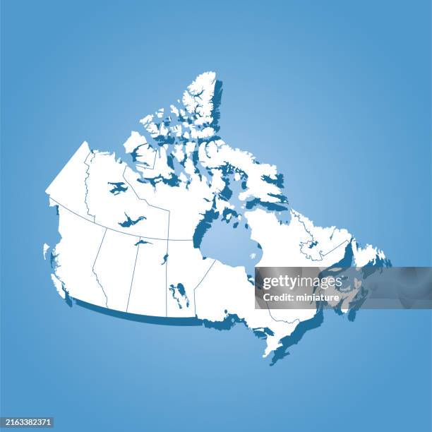 Subtle Canadian Map 73 Map Of Canada Clear Background High Res Illustrations - Getty Images