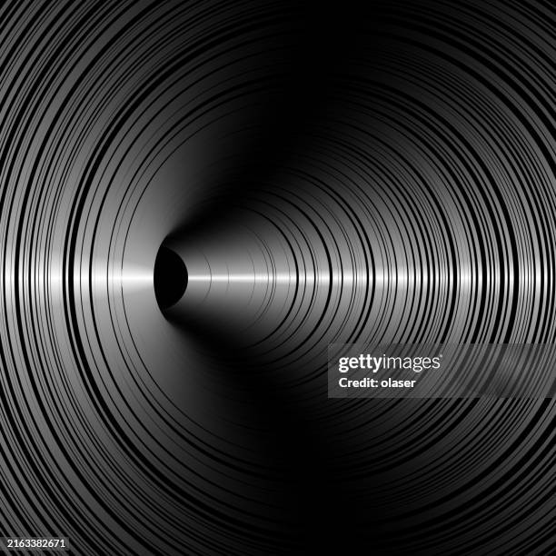 dark metal shiny tunnel. turning. 3d vector - change over time stock illustrations