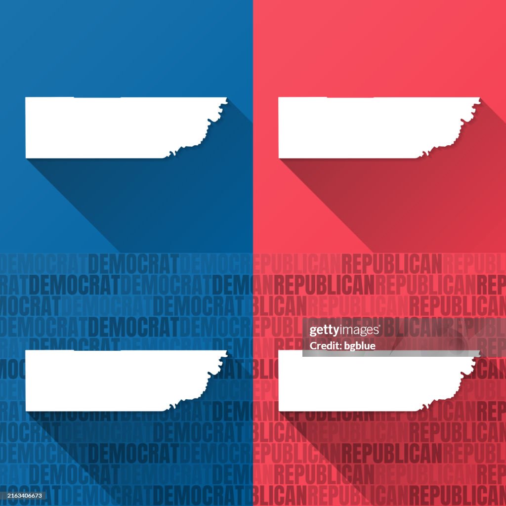 Kane County, Utah. Maps on blue and red backgrounds