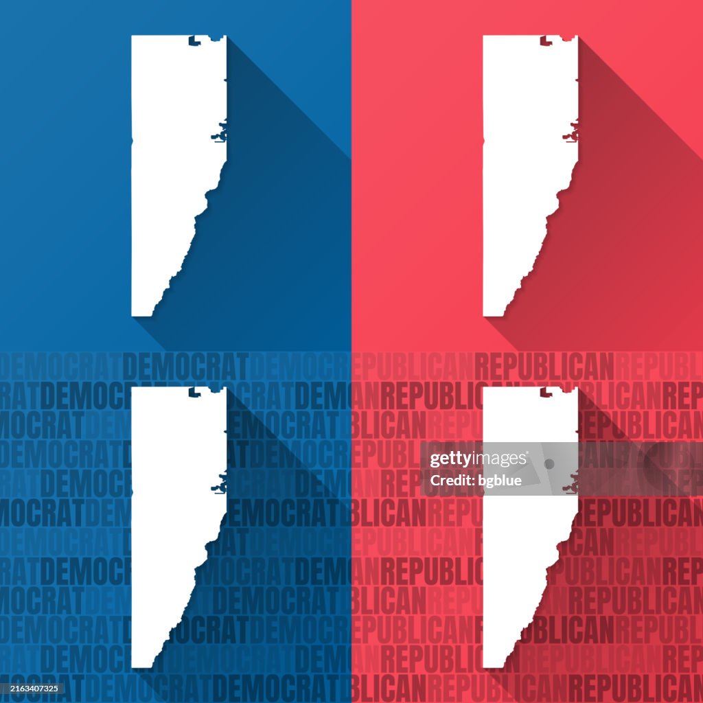 Jefferson County, Colorado. Maps on blue and red backgrounds