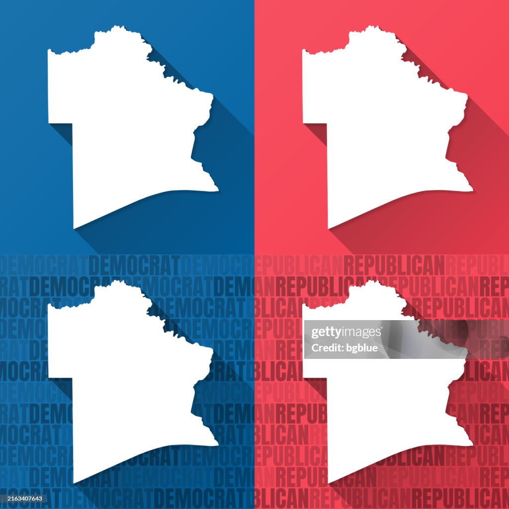 Jefferson County, Texas. Maps on blue and red backgrounds