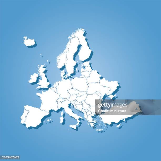 europe map - scandinavia map stock illustrations