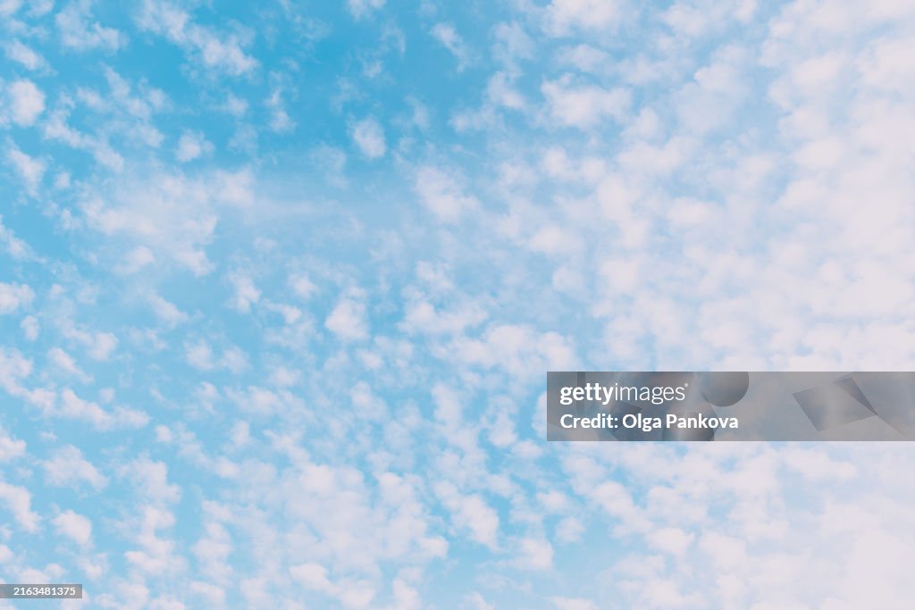 Blue sky and White cloud nature background